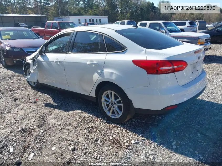1FADP3F26FL229870 2015 Ford Focus Se