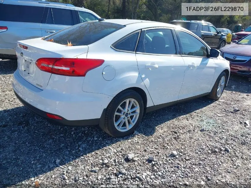 1FADP3F26FL229870 2015 Ford Focus Se