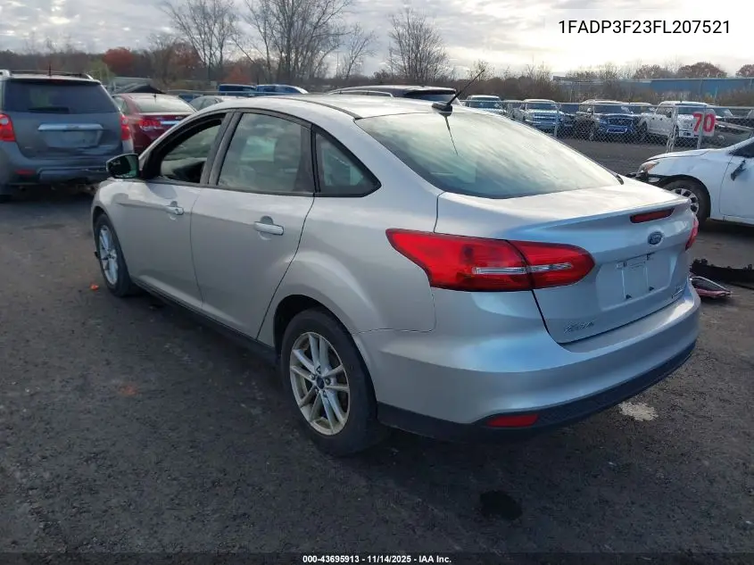 1FADP3F23FL207521 2015 Ford Focus Se