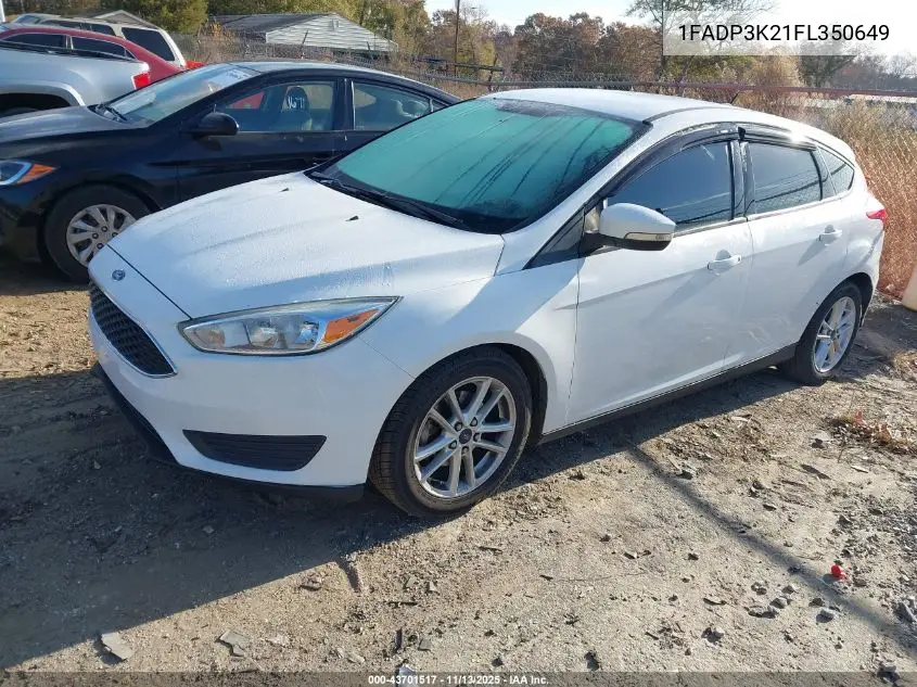 1FADP3K21FL350649 2015 Ford Focus Se