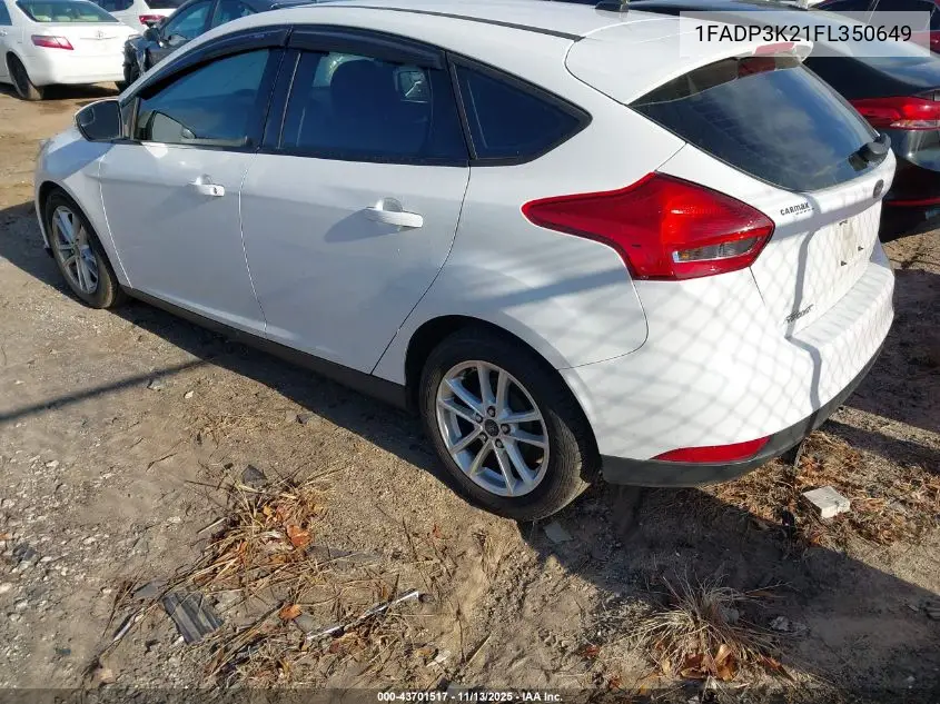 1FADP3K21FL350649 2015 Ford Focus Se