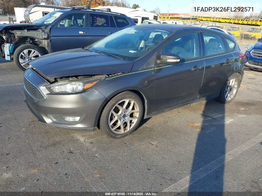 1FADP3K26FL292571 2015 Ford Focus Se