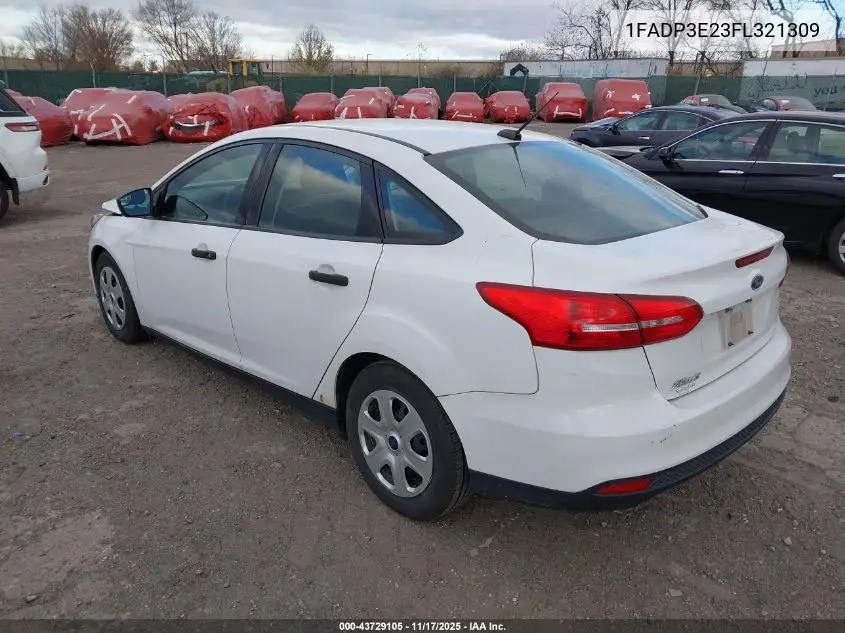 1FADP3E23FL321309 2015 Ford Focus S