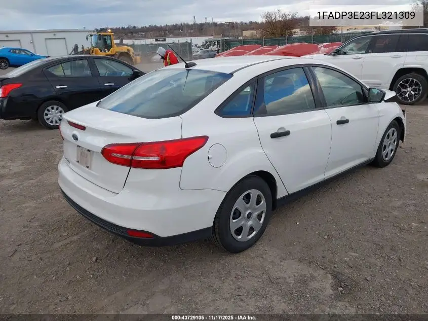 1FADP3E23FL321309 2015 Ford Focus S
