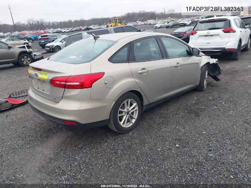 1FADP3F28FL382363 2015 Ford Focus Se