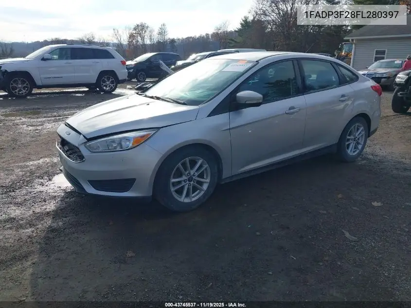 1FADP3F28FL280397 2015 Ford Focus Se