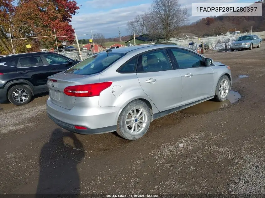 1FADP3F28FL280397 2015 Ford Focus Se