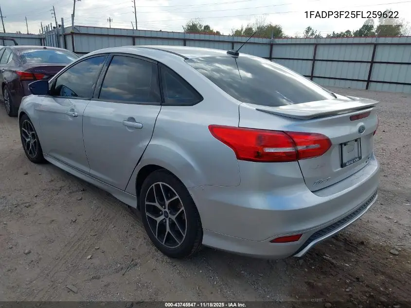 1FADP3F25FL259622 2015 Ford Focus Se