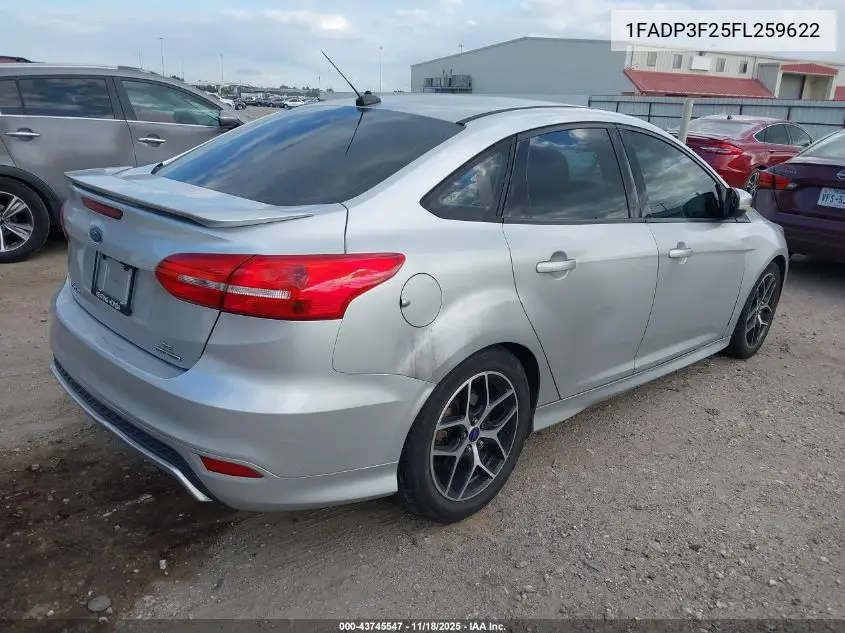 1FADP3F25FL259622 2015 Ford Focus Se