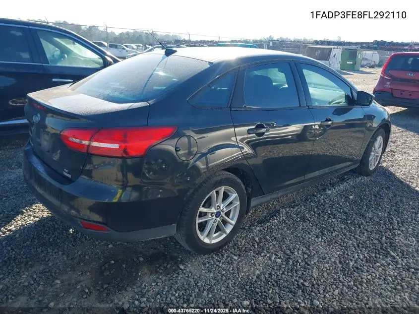 1FADP3FE8FL292110 2015 Ford Focus Se