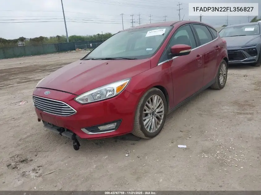 1FADP3N22FL356827 2015 Ford Focus Titanium