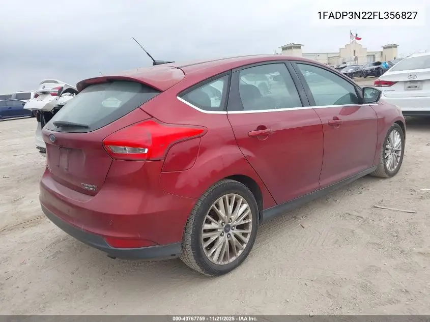 1FADP3N22FL356827 2015 Ford Focus Titanium