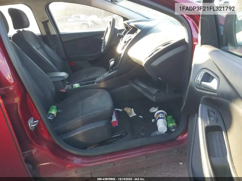 1FADP3F21FL321792 2015 Ford Focus Se