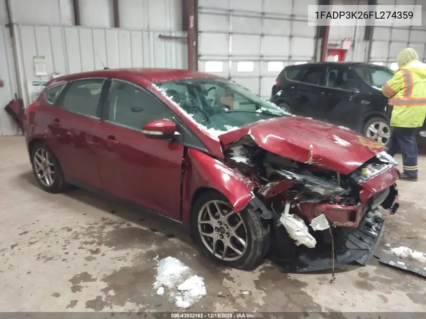 1FADP3K26FL274359 2015 Ford Focus Se