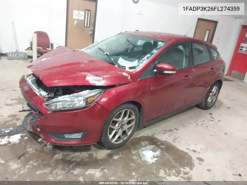 1FADP3K26FL274359 2015 Ford Focus Se