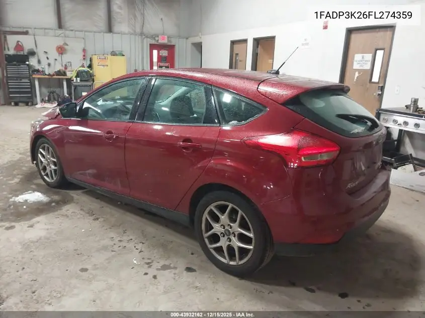 1FADP3K26FL274359 2015 Ford Focus Se