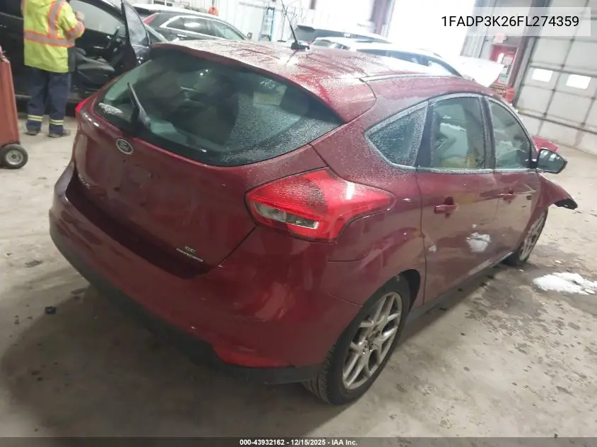 1FADP3K26FL274359 2015 Ford Focus Se