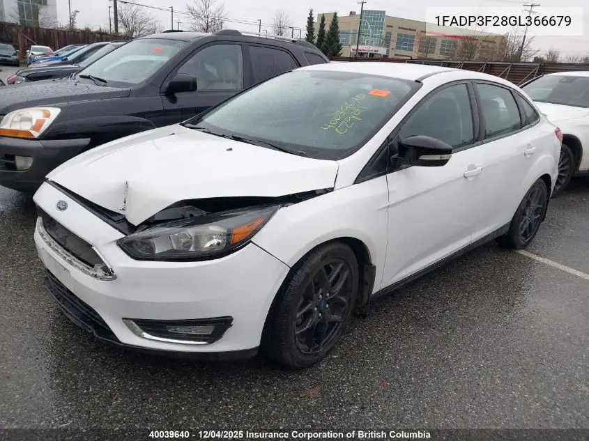 1FADP3F28GL366679 2016 Ford Focus Se