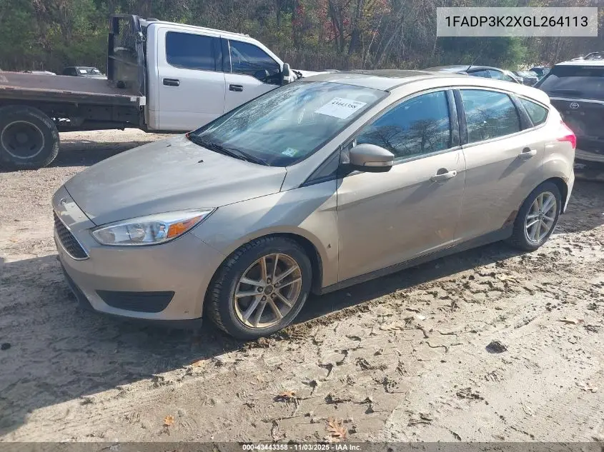 1FADP3K2XGL264113 2016 Ford Focus Se