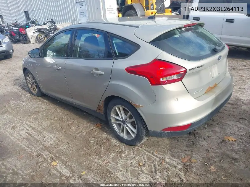 1FADP3K2XGL264113 2016 Ford Focus Se