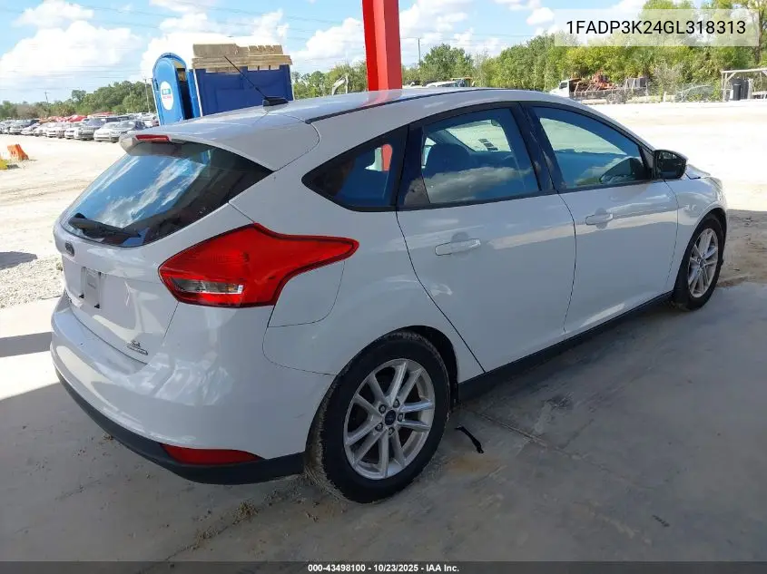 1FADP3K24GL318313 2016 Ford Focus Se