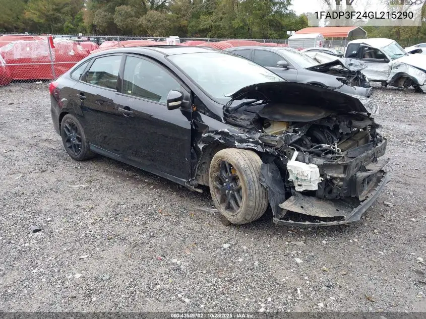1FADP3F24GL215290 2016 Ford Focus Se
