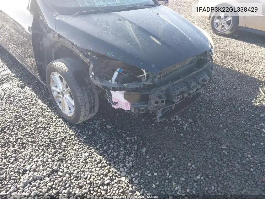 1FADP3K22GL338429 2016 Ford Focus Se