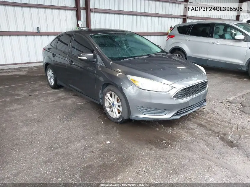 1FADP3F24GL396505 2016 Ford Focus Se