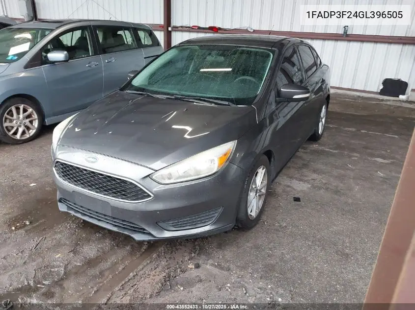1FADP3F24GL396505 2016 Ford Focus Se