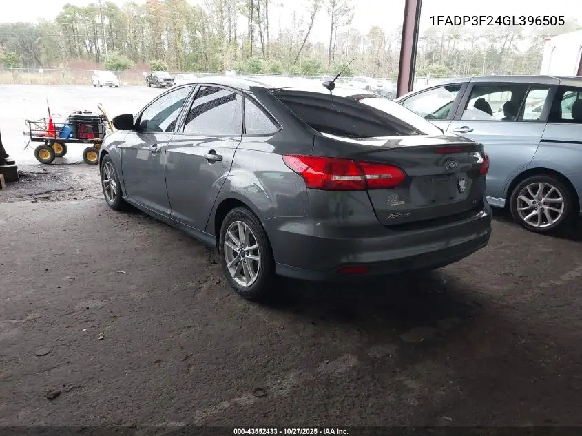 1FADP3F24GL396505 2016 Ford Focus Se