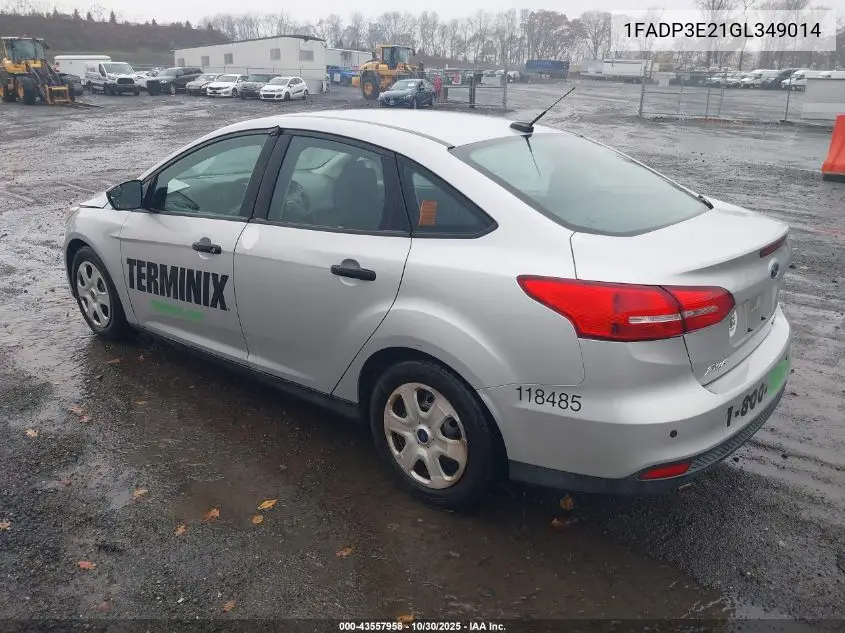 1FADP3E21GL349014 2016 Ford Focus S