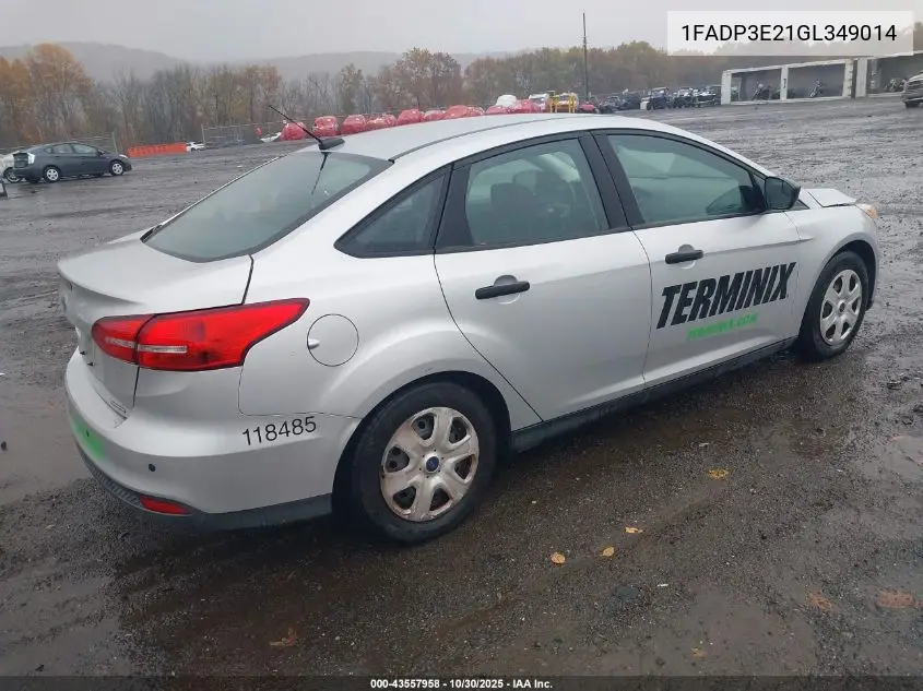 1FADP3E21GL349014 2016 Ford Focus S