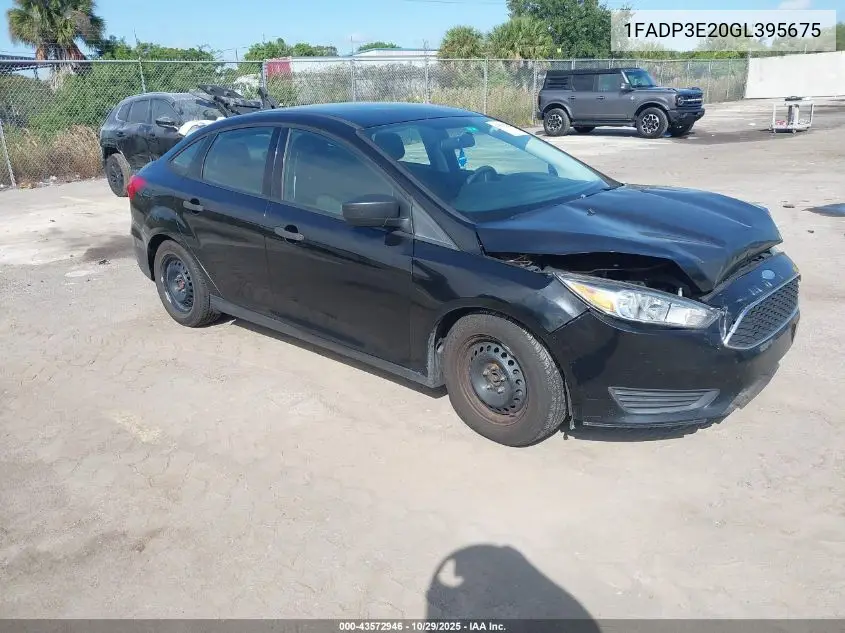 1FADP3E20GL395675 2016 Ford Focus S