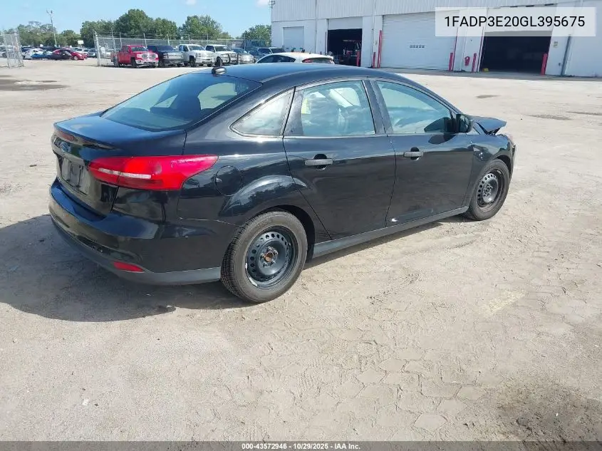 1FADP3E20GL395675 2016 Ford Focus S
