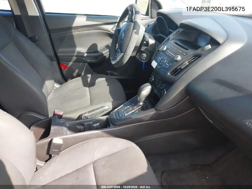 1FADP3E20GL395675 2016 Ford Focus S