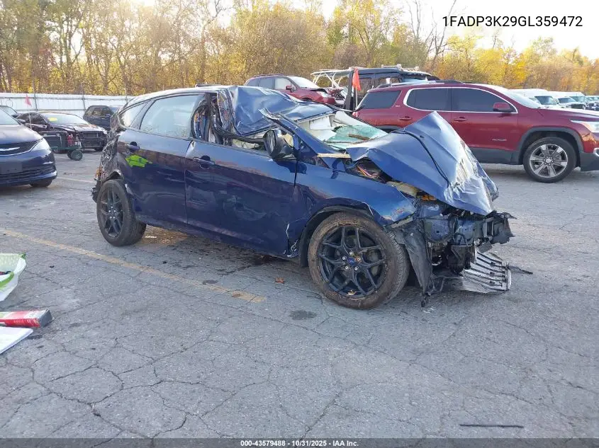 1FADP3K29GL359472 2016 Ford Focus Se