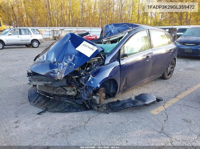 1FADP3K29GL359472 2016 Ford Focus Se