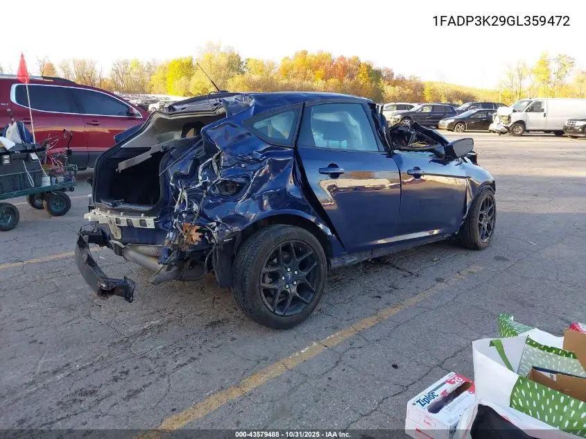1FADP3K29GL359472 2016 Ford Focus Se