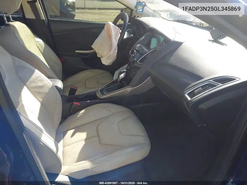 1FADP3N25GL345869 2016 Ford Focus Titanium