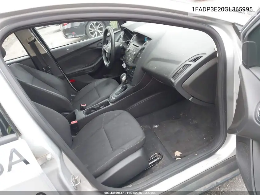 1FADP3E20GL365995 2016 Ford Focus S