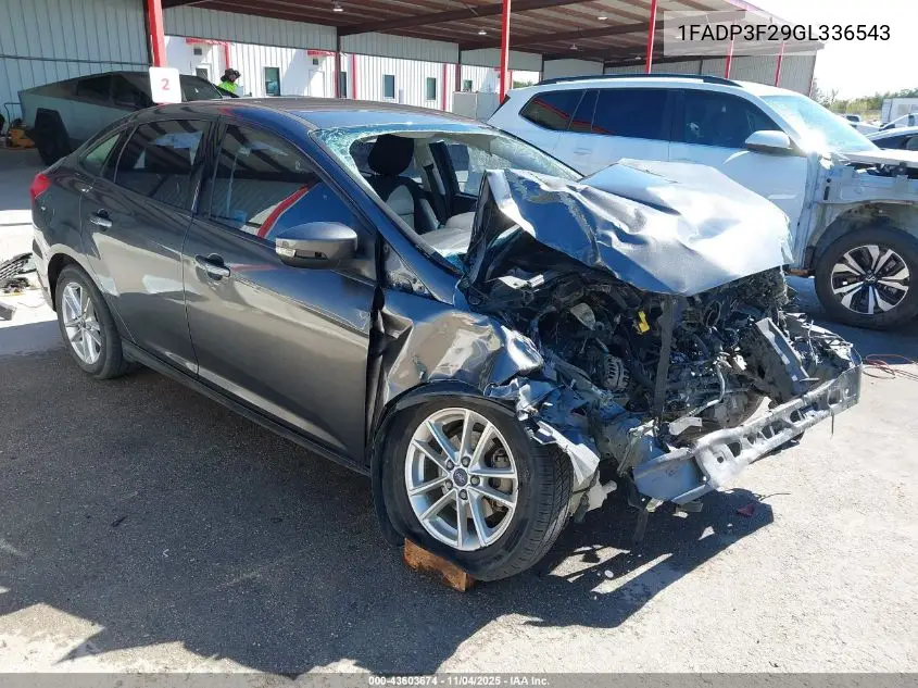 1FADP3F29GL336543 2016 Ford Focus Se