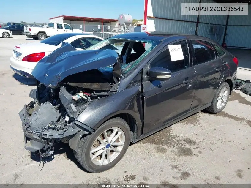 1FADP3F29GL336543 2016 Ford Focus Se