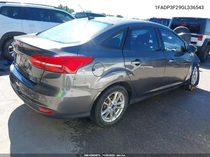 1FADP3F29GL336543 2016 Ford Focus Se