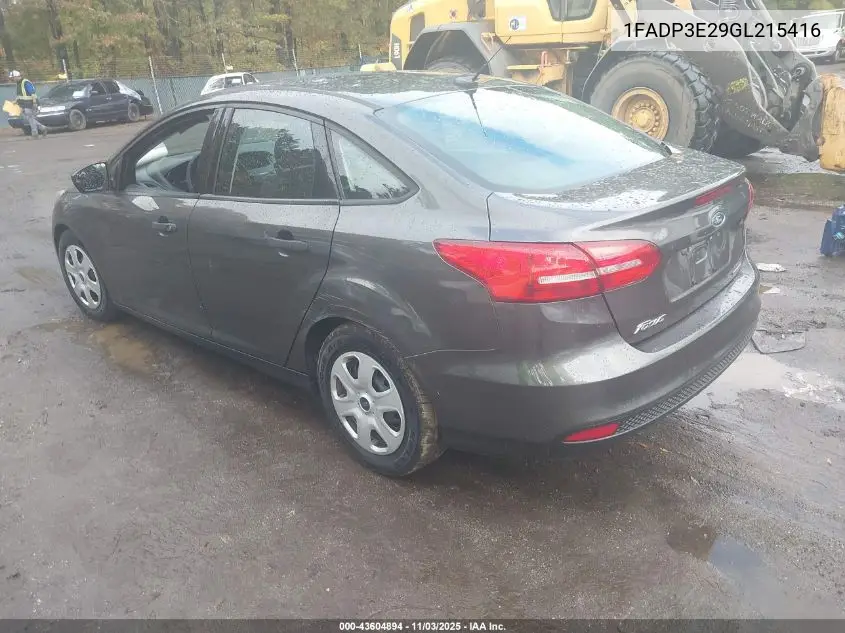 1FADP3E29GL215416 2016 Ford Focus S