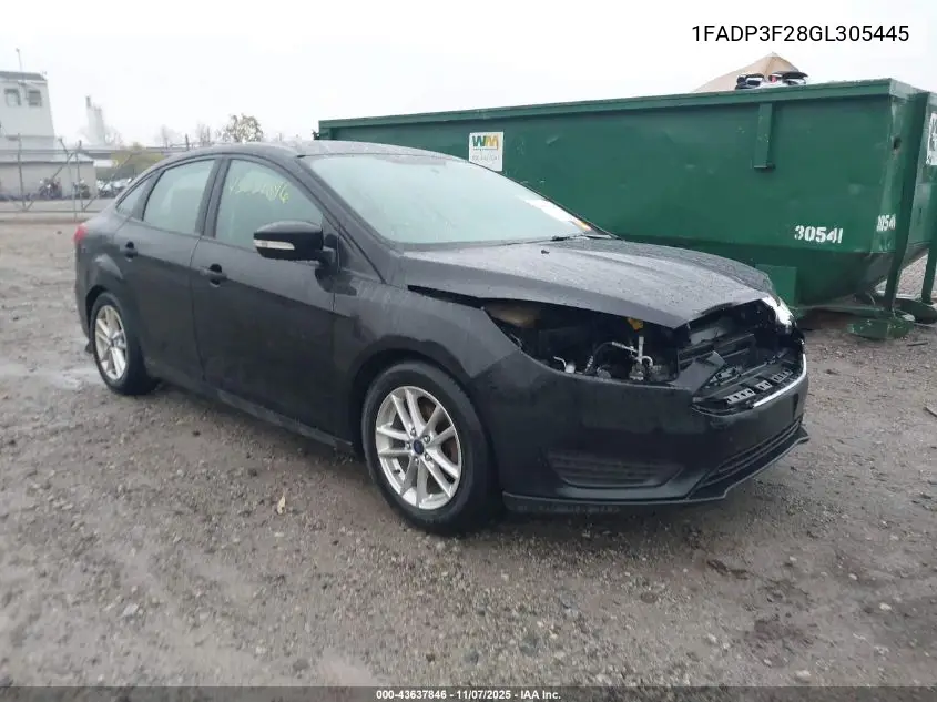 1FADP3F28GL305445 2016 Ford Focus Se