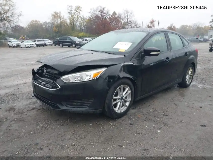 1FADP3F28GL305445 2016 Ford Focus Se