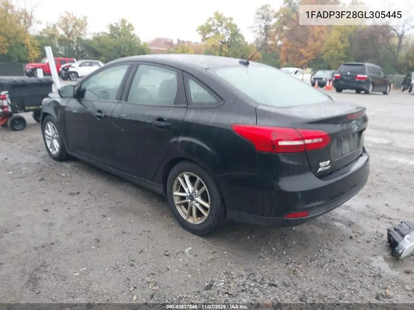1FADP3F28GL305445 2016 Ford Focus Se