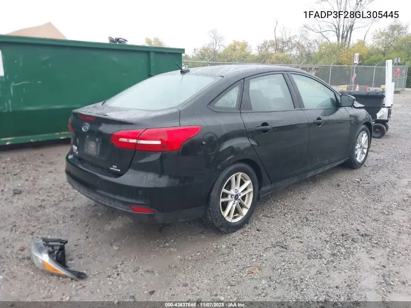 1FADP3F28GL305445 2016 Ford Focus Se