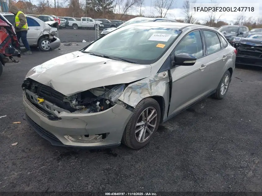 1FADP3F20GL247718 2016 Ford Focus Se