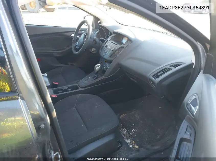 1FADP3F27GL364891 2016 Ford Focus Se